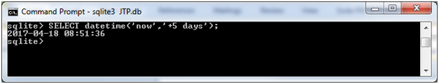 SQLite Datetime函数5