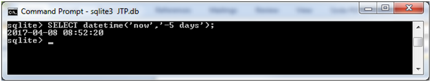 SQLite Datetime函数6