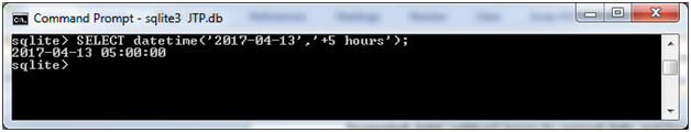 SQLite Datetime函数7