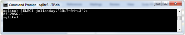 SQLite Julianday函数1