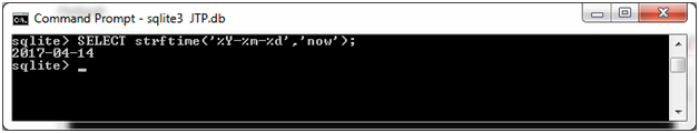 SQLite Now函数2