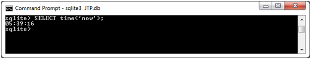 SQLite Now函数3