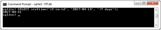 SQLite Strftime函数13