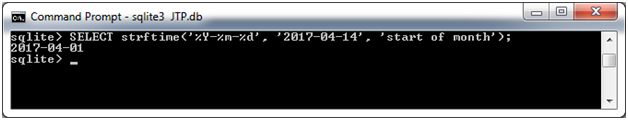 SQLite Strftime函数3