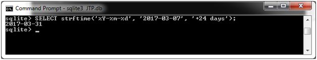 SQLite Strftime函数9