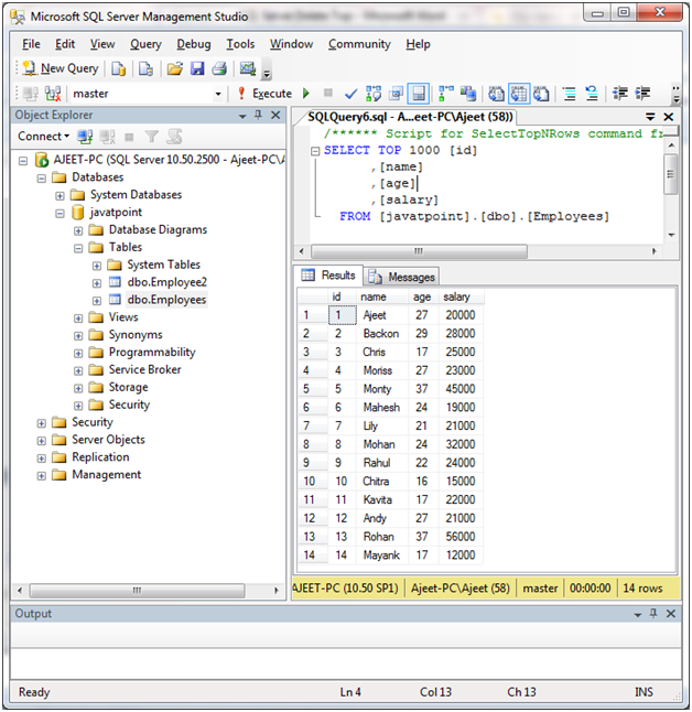 SQL Delete top语句1