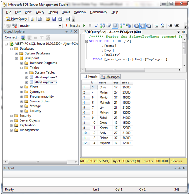 SQL删除顶部语句3