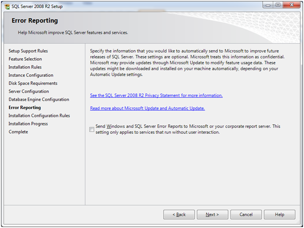 SQL Install ms SQLServer 14