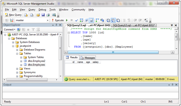 SQL Not null 6