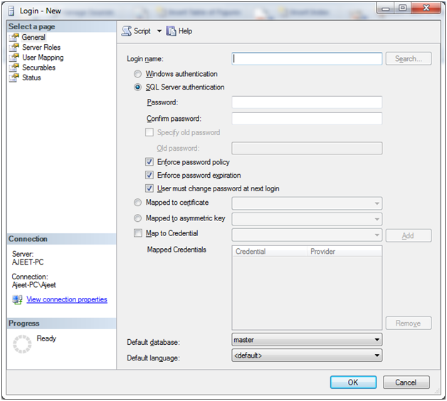 SQL服务器登录数据库4