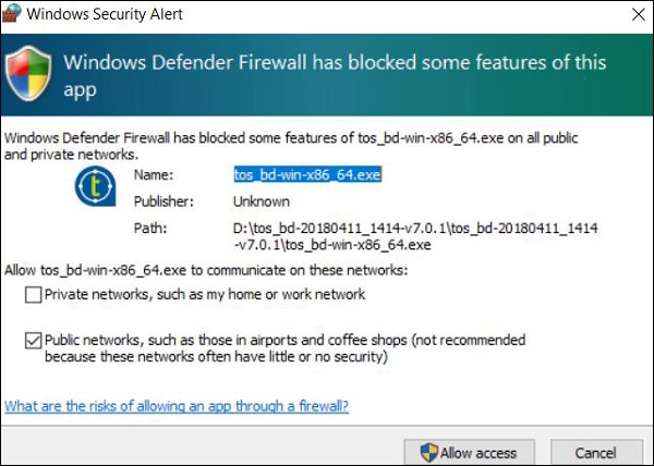 Windows 安全警报