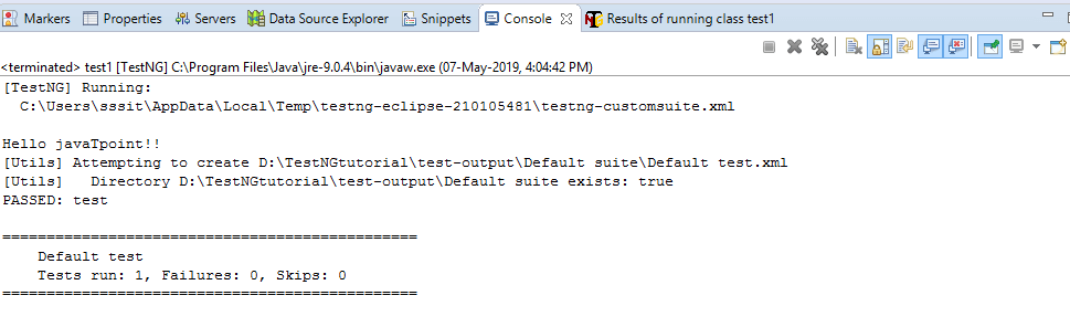 在没有 Java 编译器的情况下在 TestNG 中运行测试用例