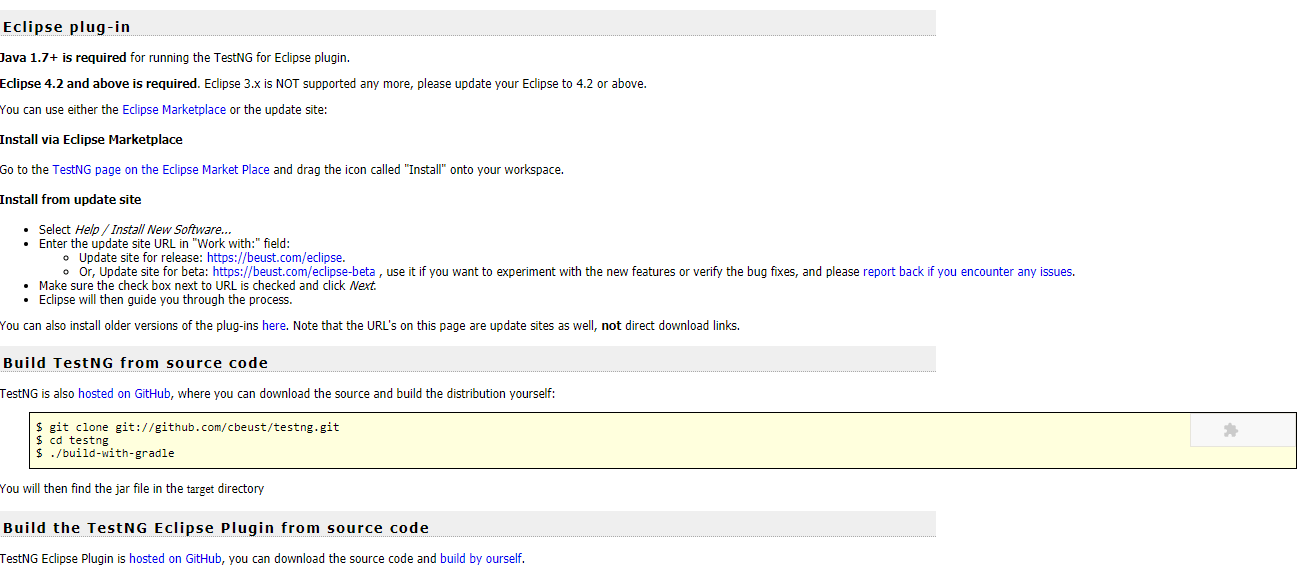 TestNG Installation and Configuration in Eclipse