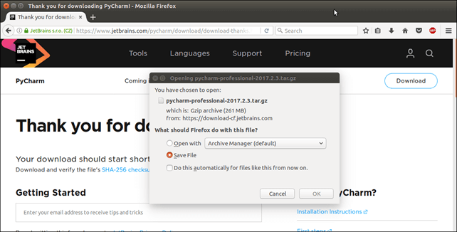 Software PyCharm 2