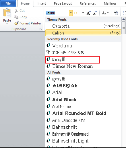 如何在Microsoft Word中添加字体