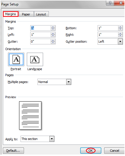 MS Word如何在ms word 2中更改页边距