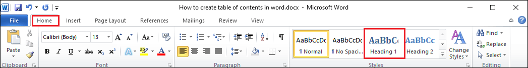 如何在Word中创建目录
