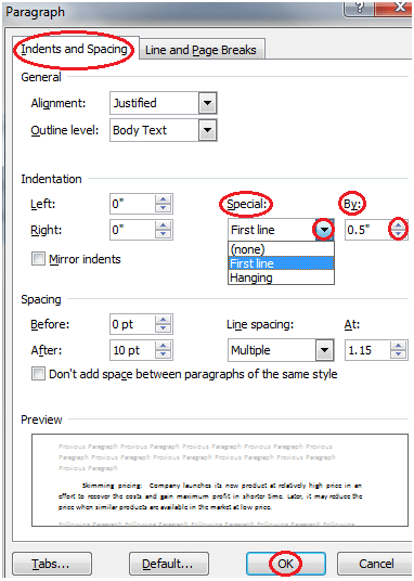 MS Word如何在ms word 1中创建第一行缩进